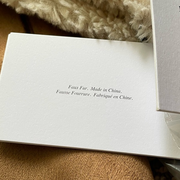 NWT UGG Dez Bonded Oversized Winter Brown Faux Fur Buttoned Jacket Coat (size S) - Picture 8 of 10